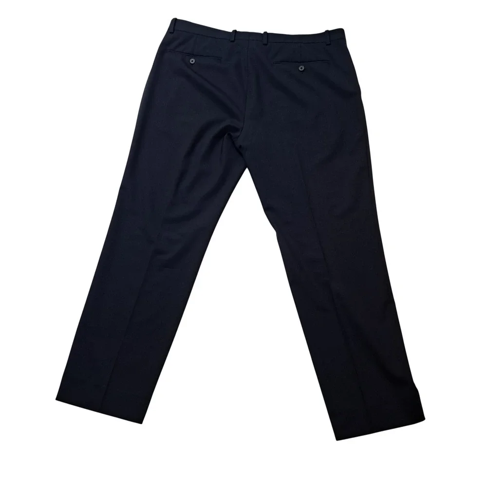 Theory Mayer New Tailor 2 Virgin Wool Dress Pants Men's 36 Navy Blue Work Career - Picture 3 of 13